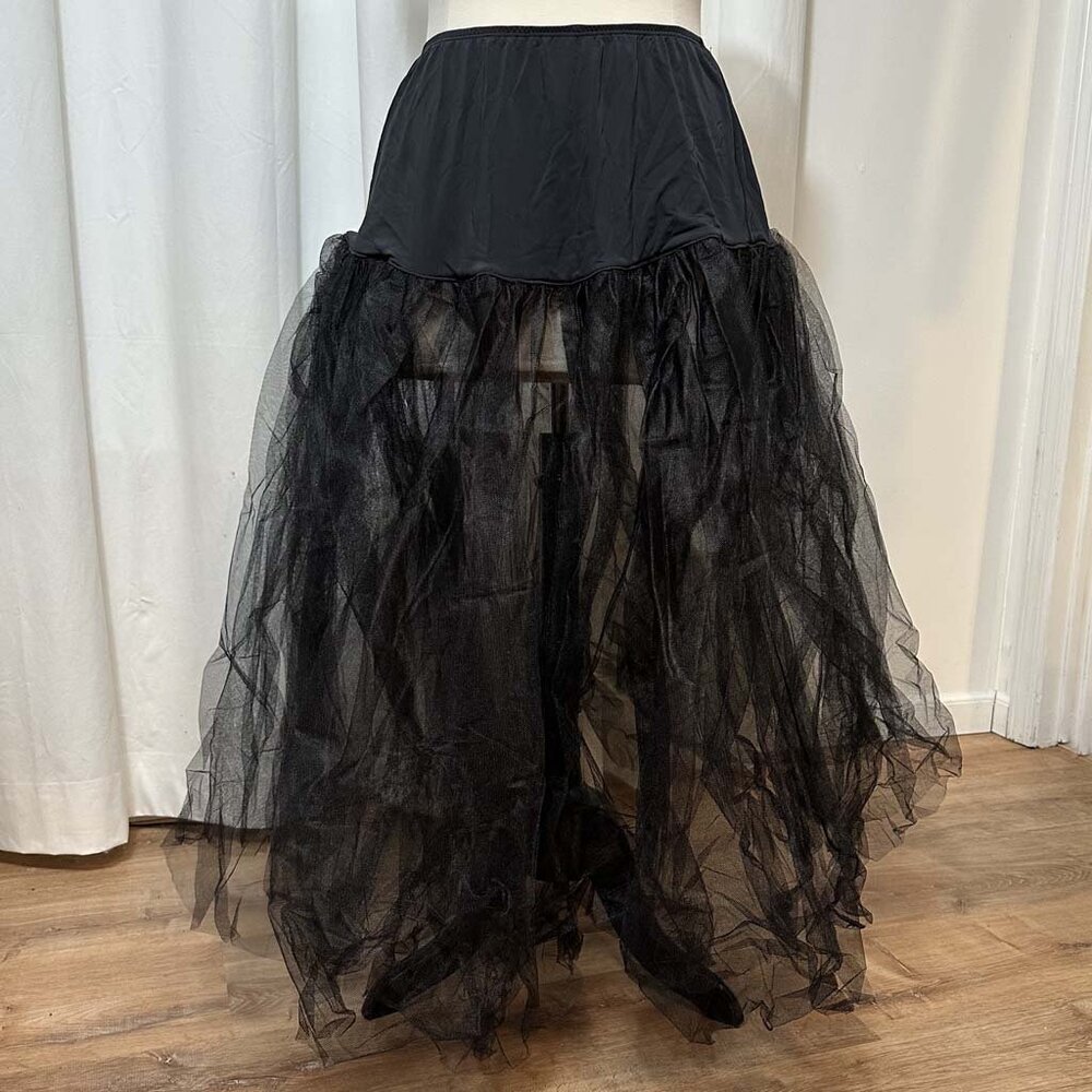 Black Tulle Skirt, 1X/2X, Hips & Curves